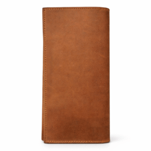 Camel-Brown-long-leather-wallets-close-view