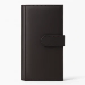 mens-dark-brown-leather-bifold-long-wallets-close-view