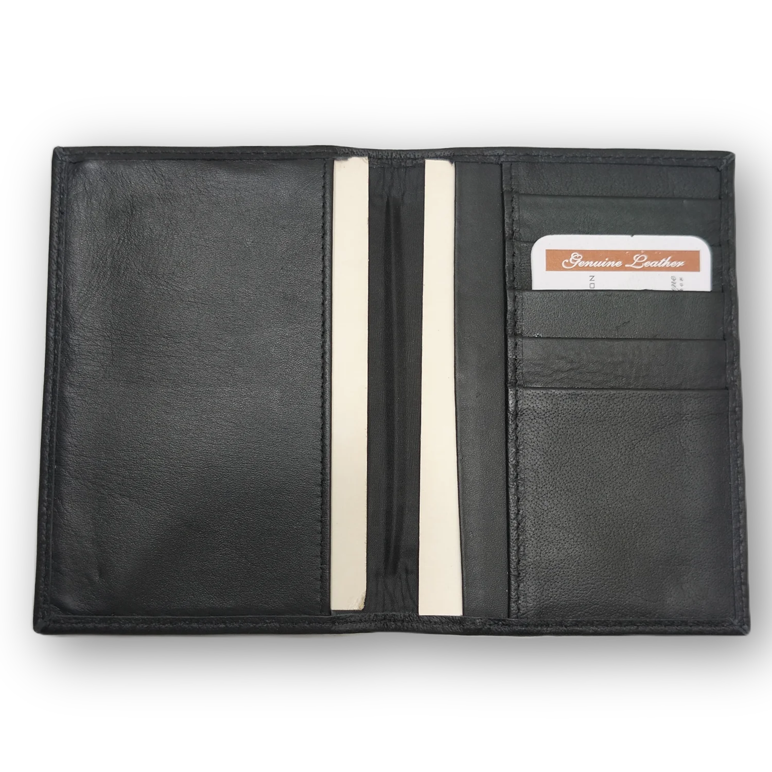 Genuine Leather Passport Holder Wallet – Slim Travel Organizer - Image 3