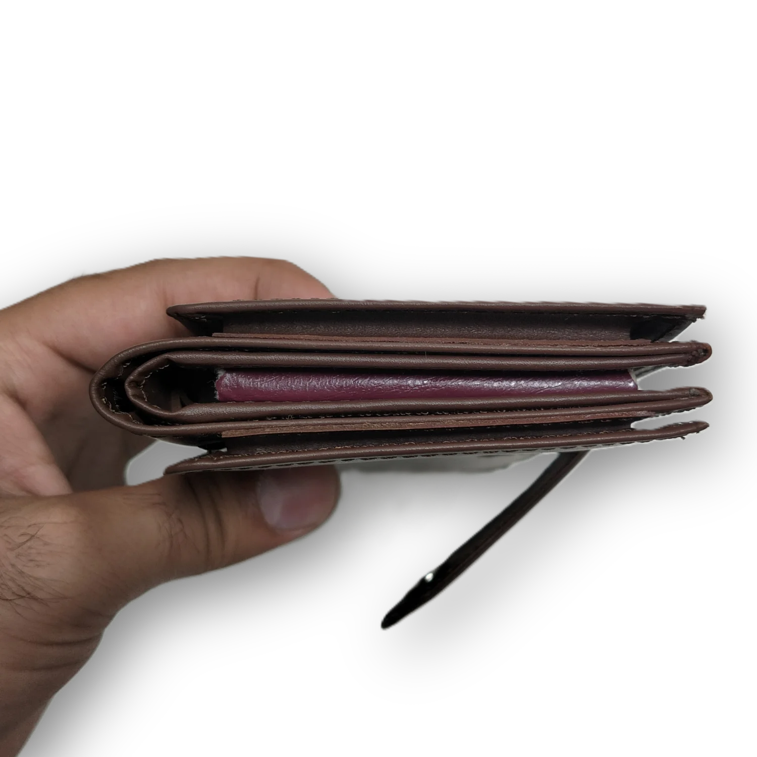 Genuine Leather Men's Long Wallet – Bifold Notebook Wallet - Image 2
